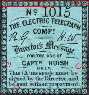 Electric Telegraph Company Directors' Message-1015.