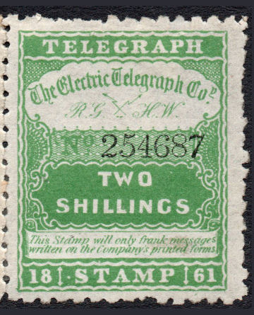 Electric Telegraph Company 2s.