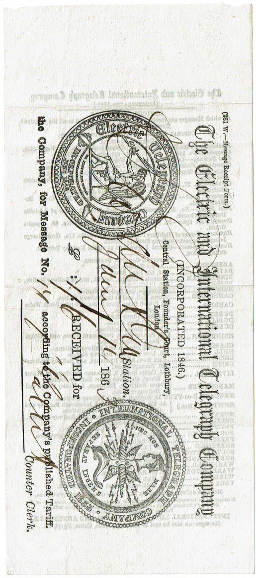 ET Januaryy 1863 receipt - front.