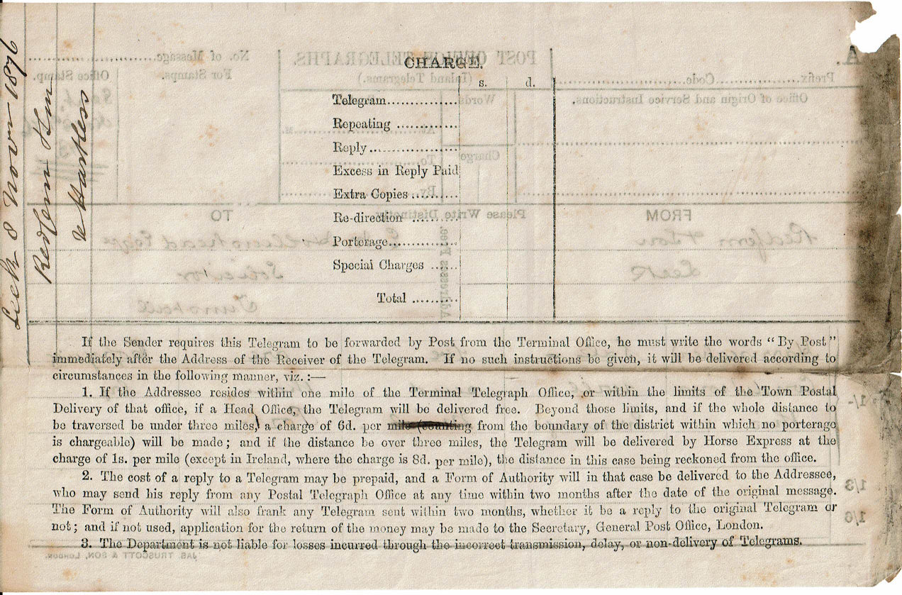 Small Forwarded Form - back
