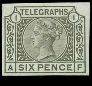 Post Office Telegraph 6d imprimatur