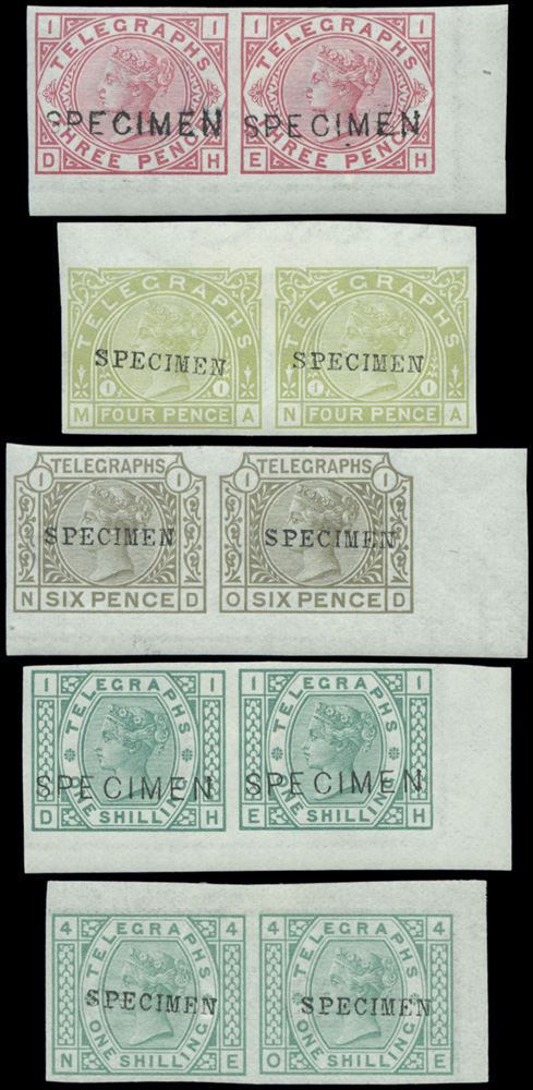 Post Office Telegraph Mint 3s colour trials