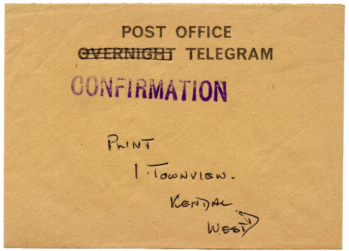197 - 1-10-1970s? envelope - front