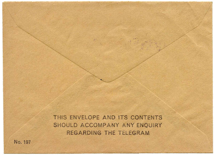 197 - 1-10-1970s? envelope - back
