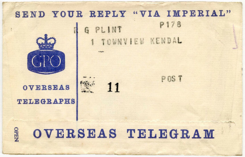 C&W Telegram, 1965 - front
