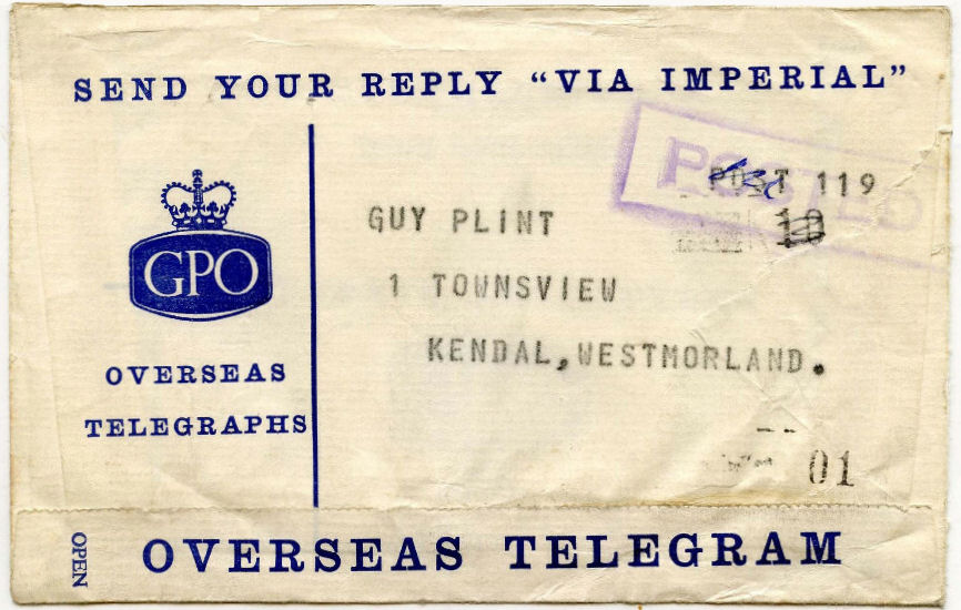 C&W Telegram, 1966 - front