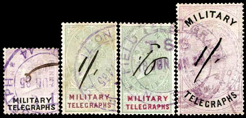 Military Telegraph manuscript overprints