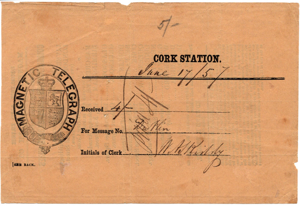 EIM Receipt - 1857 Cork front