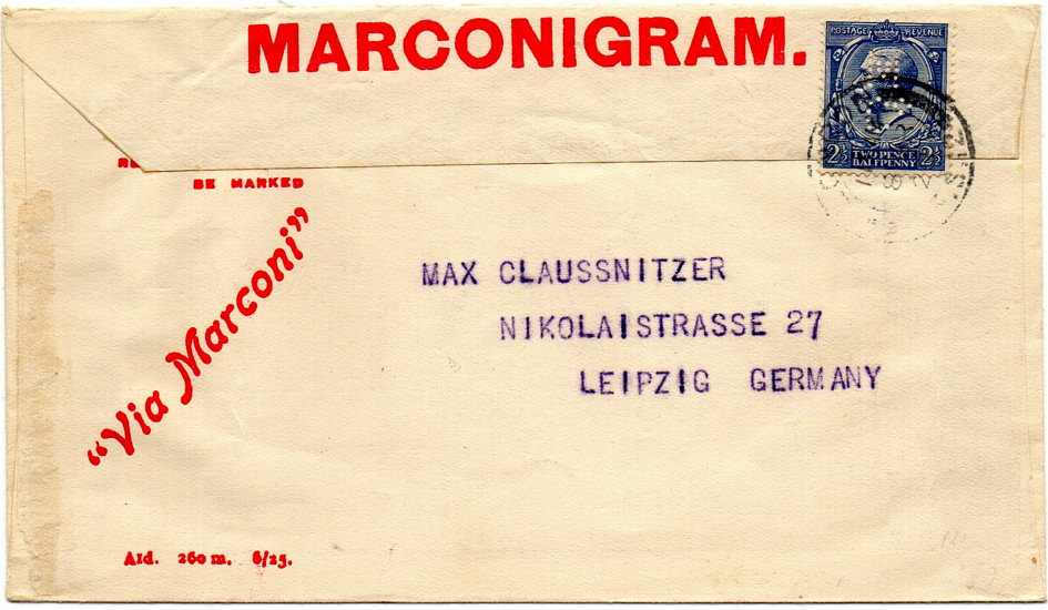 1926 Marconigram - b