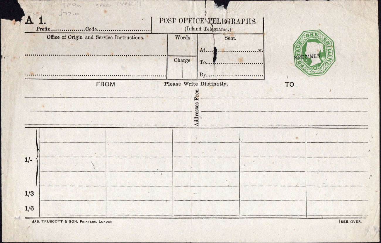 TP9a 14.12.81 Die 9 Specimen
