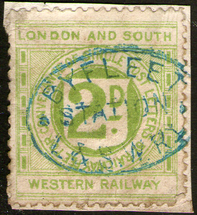 London and South West Railway 2d.