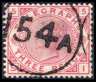 Post Office Telegraph 1s plate-6 green