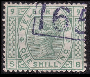 Post Office Telegraph 1s plate-10 green