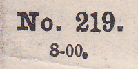 NTC Bill imprint 3/1900
