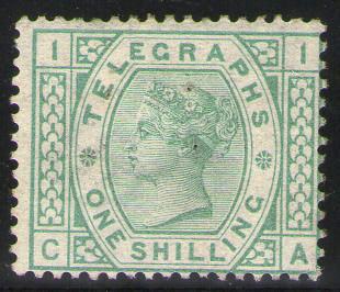Post Office Telegraph 1s plate-1