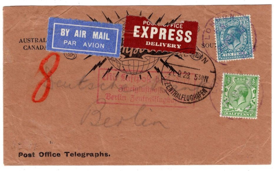 1928 envelope - front