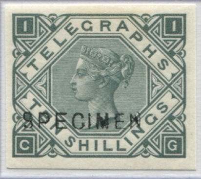 Post Office Telegraph 10/- Colour Trial Type 11