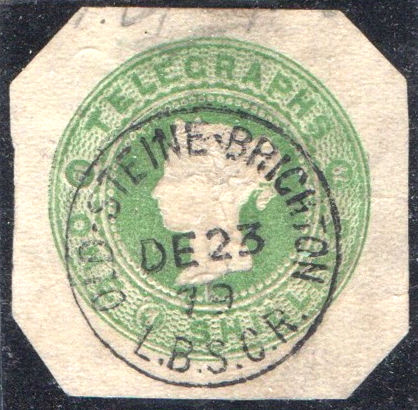 1s Post Office Telegraph Stationery