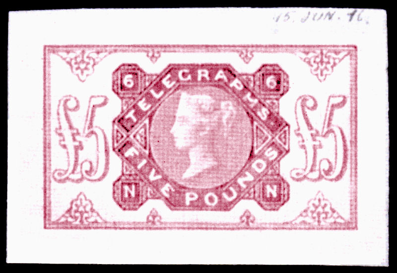 1876 PO £5 essay.