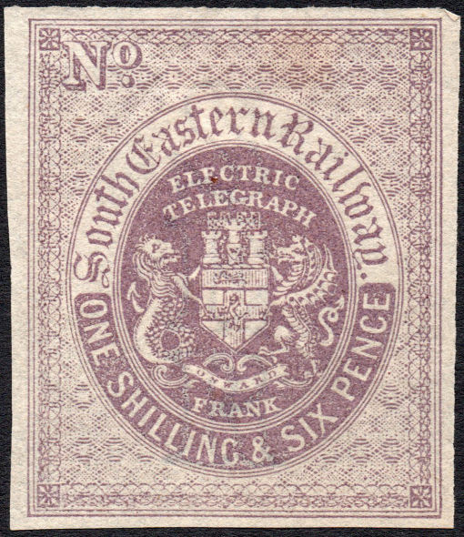 South Eastern Railway 1s6d Proof.