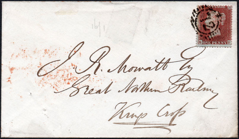 1855 envelope - front