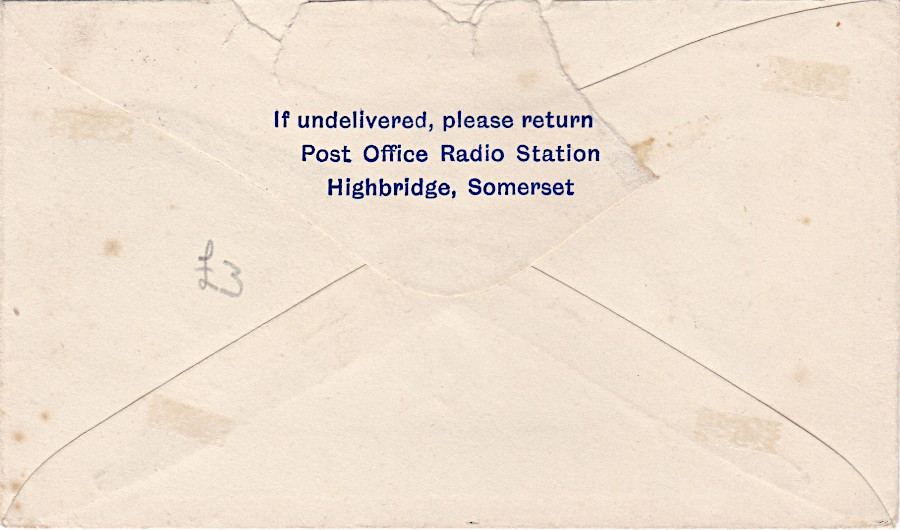 Ship Letter Telegram, 1951 - back