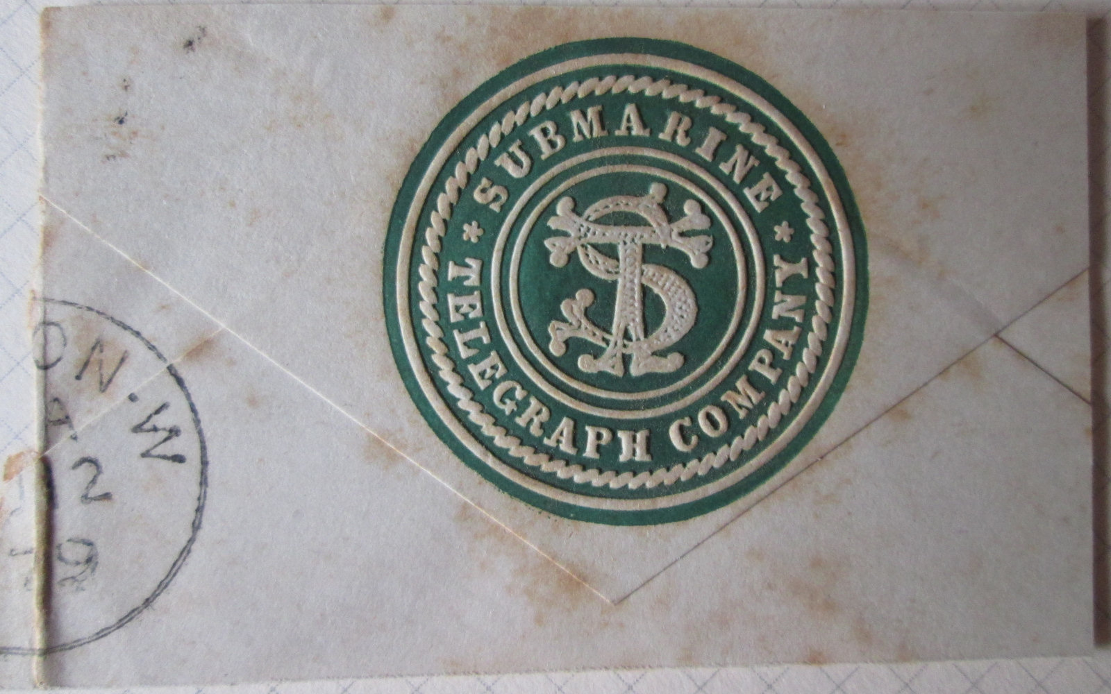 Submarine Telegraph Co. seal of 1879