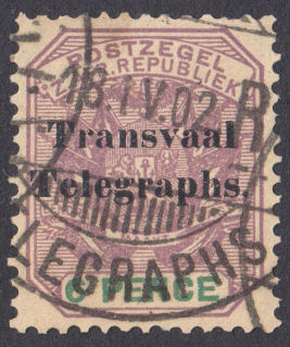Transvaal Telegraph 6d