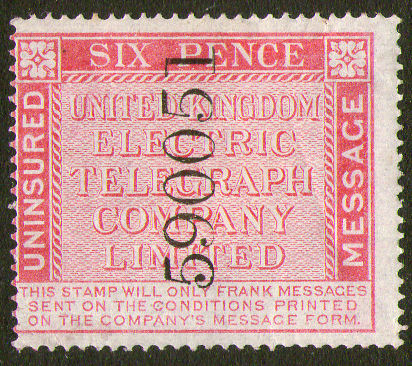 United Kingdom Electric Telegraph 6d