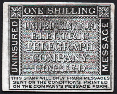 United Kingdom Electric Telegraph 1s Proof