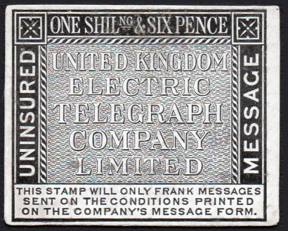 United Kingdom Electric Telegraph 1s6dProof