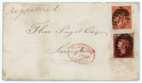 United Kingdom Electric Telegraph Delivery envelope - Front