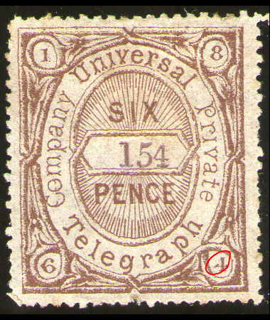 6d stamp 54, black