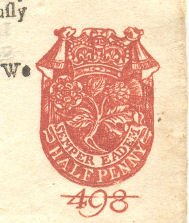 1725 Halfpenny Newspaper tax