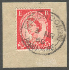 WHS Perfinned Elizabethan stamp