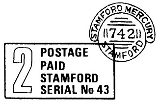 Stamford Serial postmark