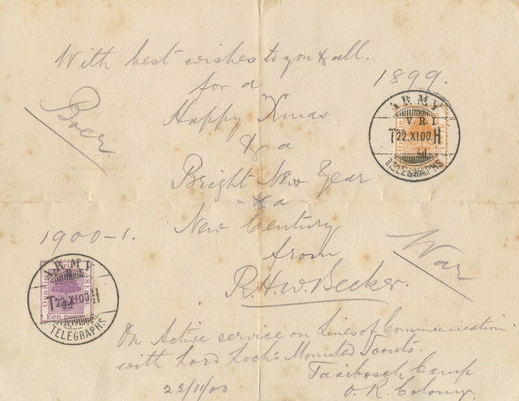 Letter from Taaibosch Camp - inside.