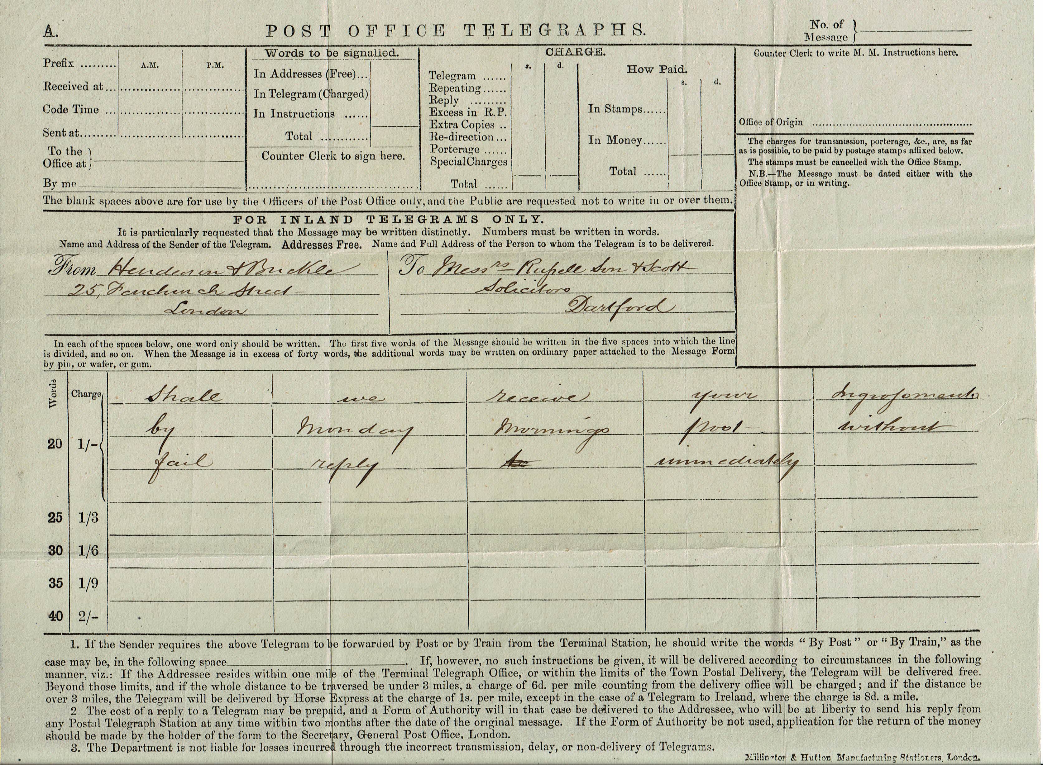 Large Forwarded Form - front