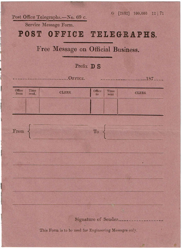 Service Message Form 69c