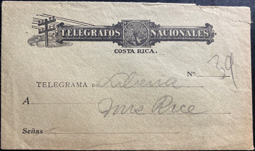 Form 11 Telegram, 22 January 1918