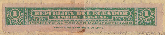 Tobacco Tax stamp RH37