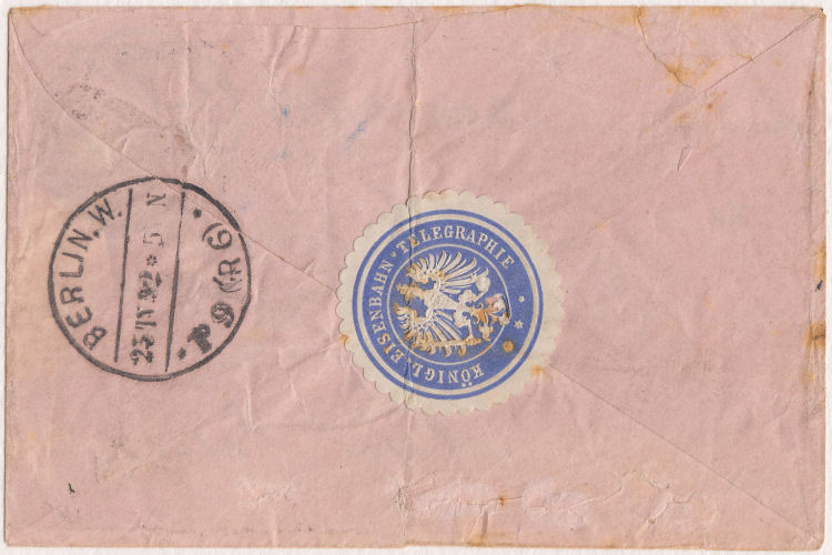 Rohrpost cover with seal - 1892