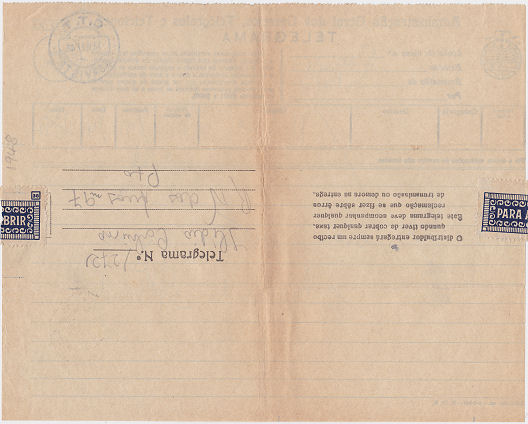 Telegram of 14 May 1948 - back