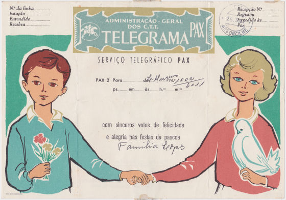 Telegram of 26 March 1967 - front