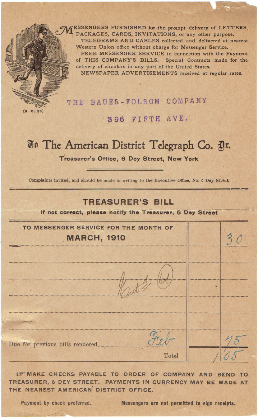 1910 Treasurers bill