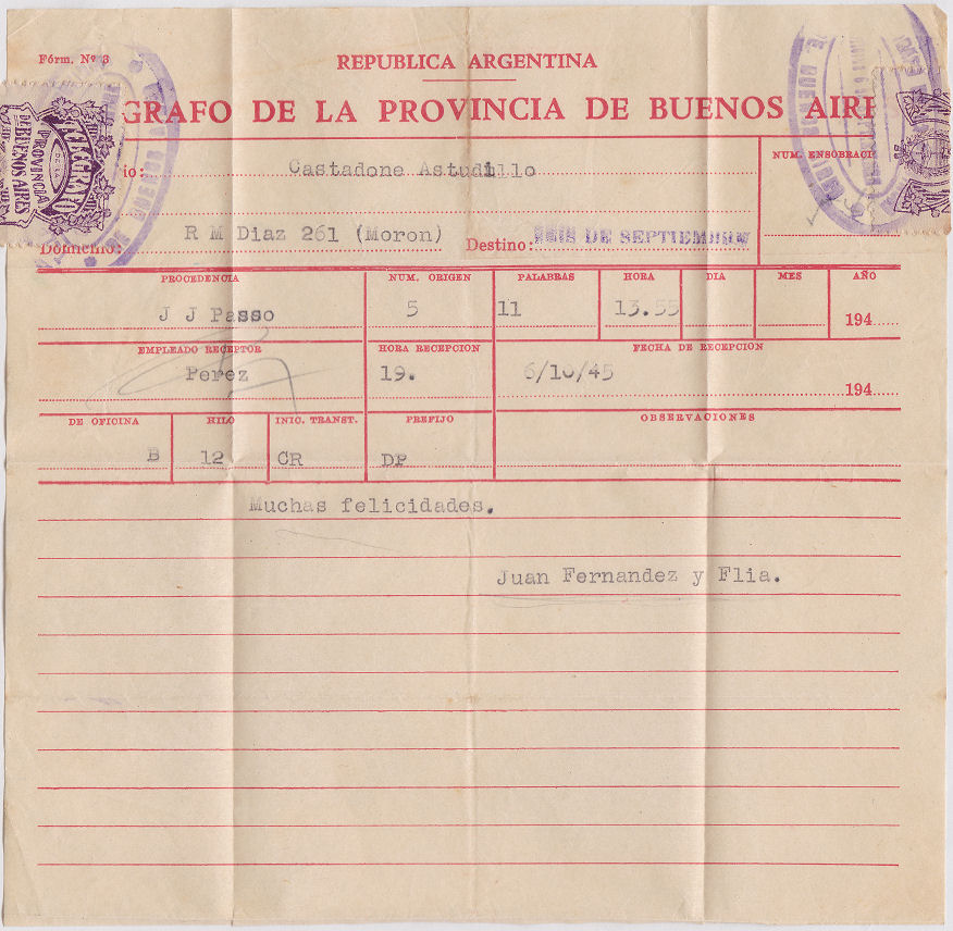 Form No 3 - 1945