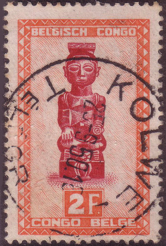 1950 2Fr with telegraph cancel