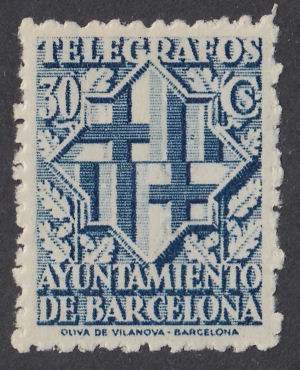 Spain-Barcelona-1941 - 30c
