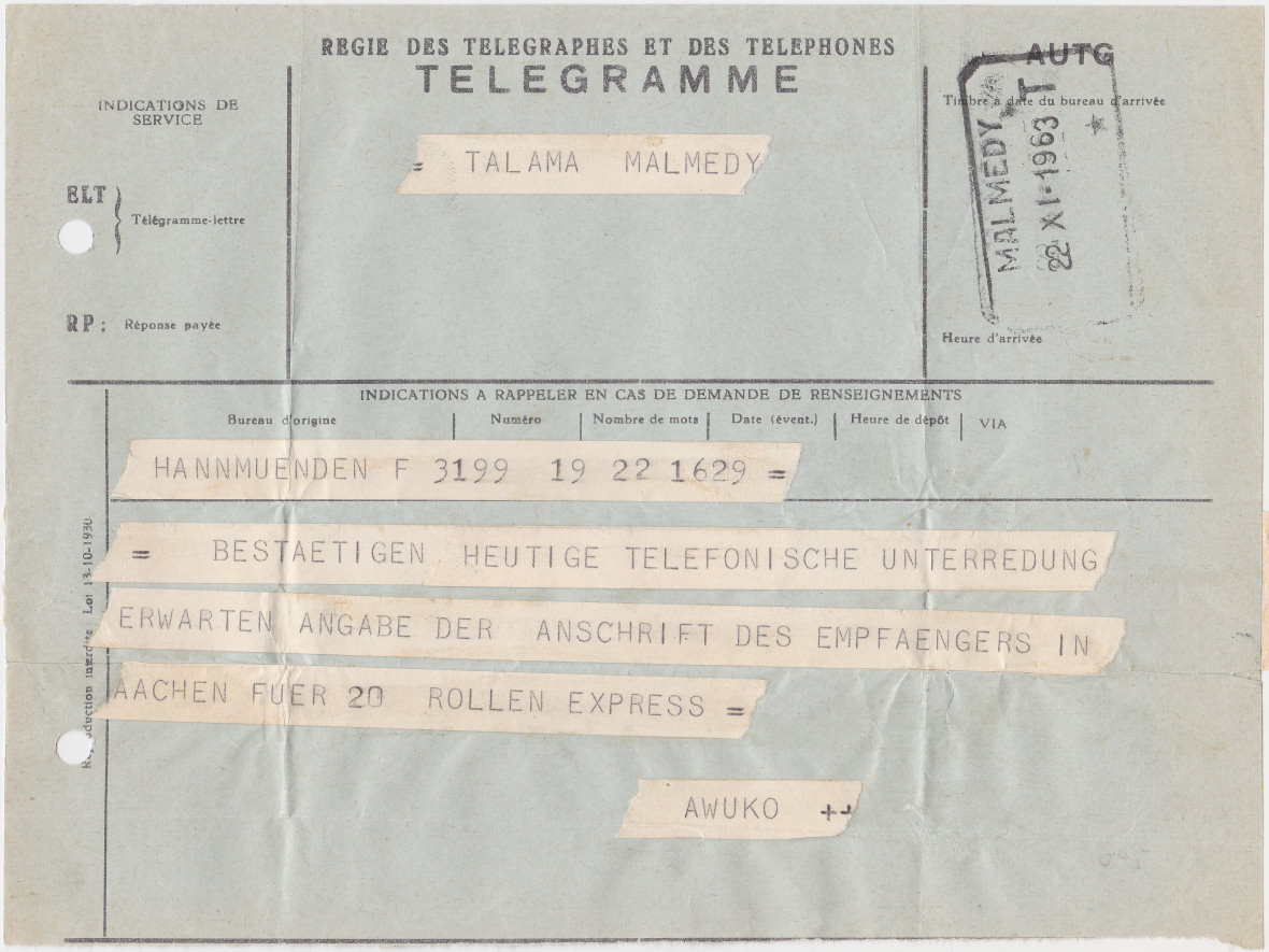 Telegram - used 1960