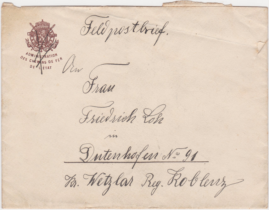 1914 Letter - side a